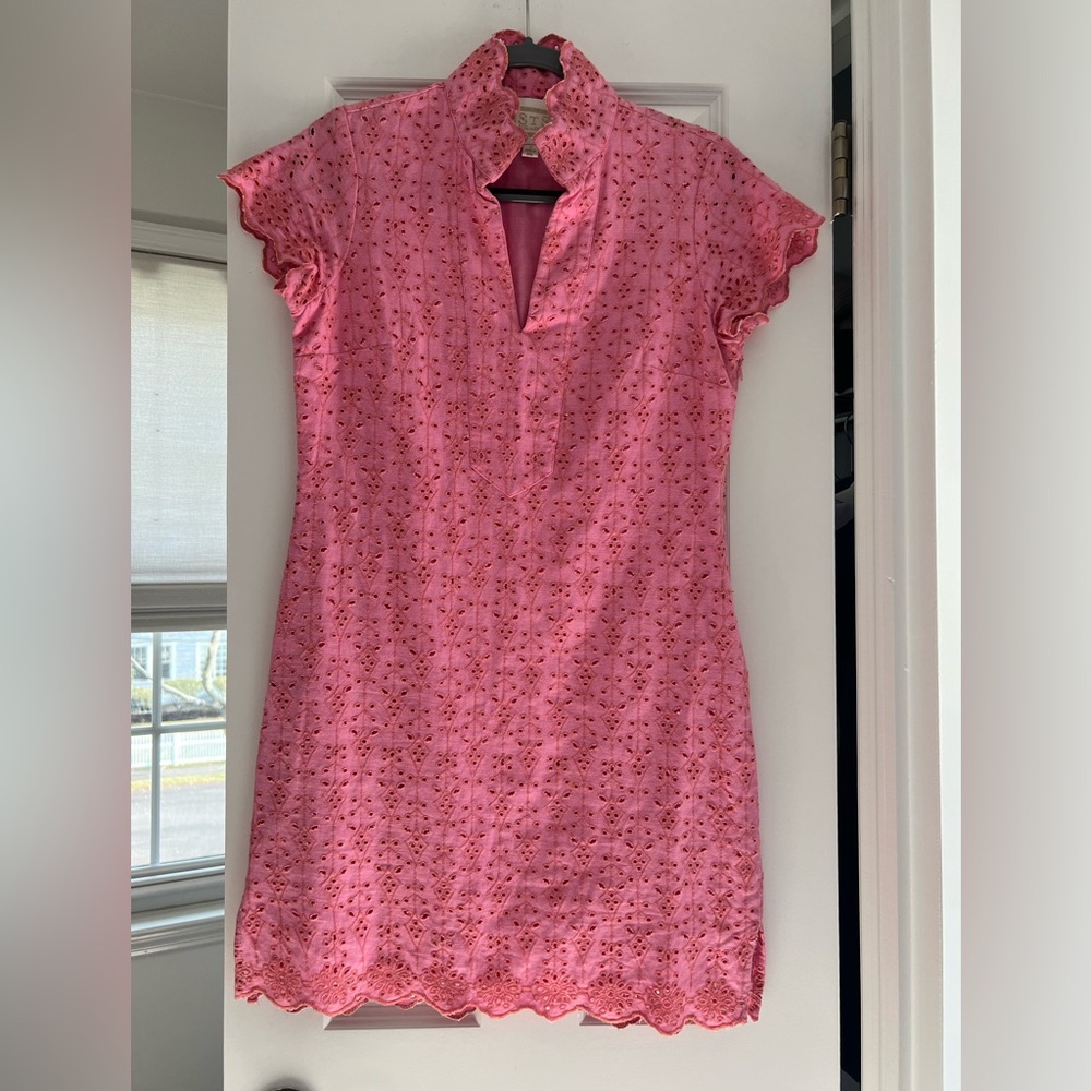 Sail to Sable Eyelet Dress (S)